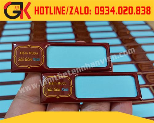 BẢNG INOX THAY TÊN - HẦM RƯỢU