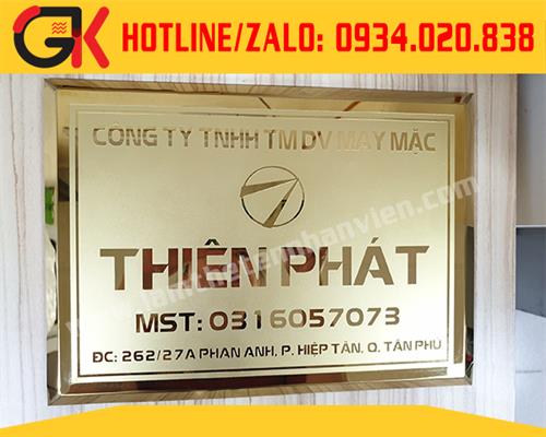 BẢNG INOX VÀNG BÓNG, ĂN MÒN NỀN