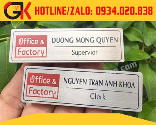 Bảng tên in UV - OFFICE