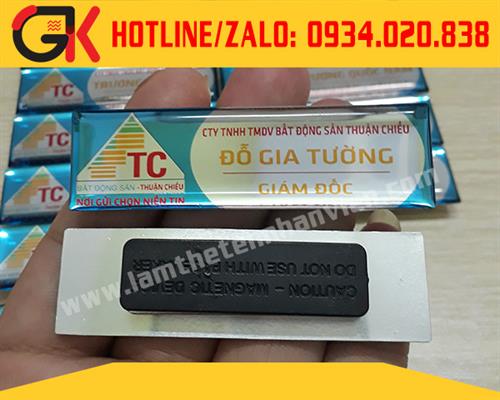 BẢNG TÊN INOX - BĐS THUẬN CHIỀU