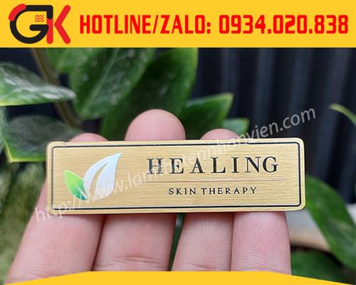 Bảng tên Inox in UV - Healing