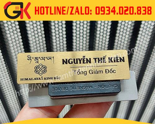 Bảng tên Inox in UV - Kinh Bắc