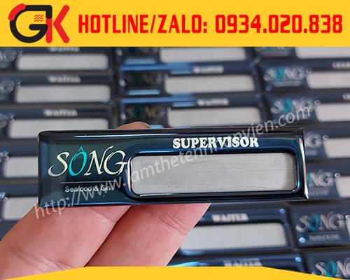 Bảng tên inox thay tên - SÔNG