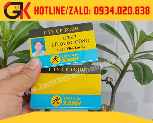THẺ NHỰA - ĐIỆN MÁY XANH