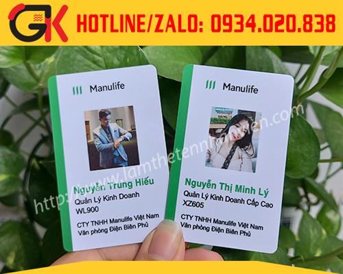 THẺ NHỰA - MANULIFE